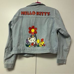 Hello Kitty Denim Jean Jacket Shein